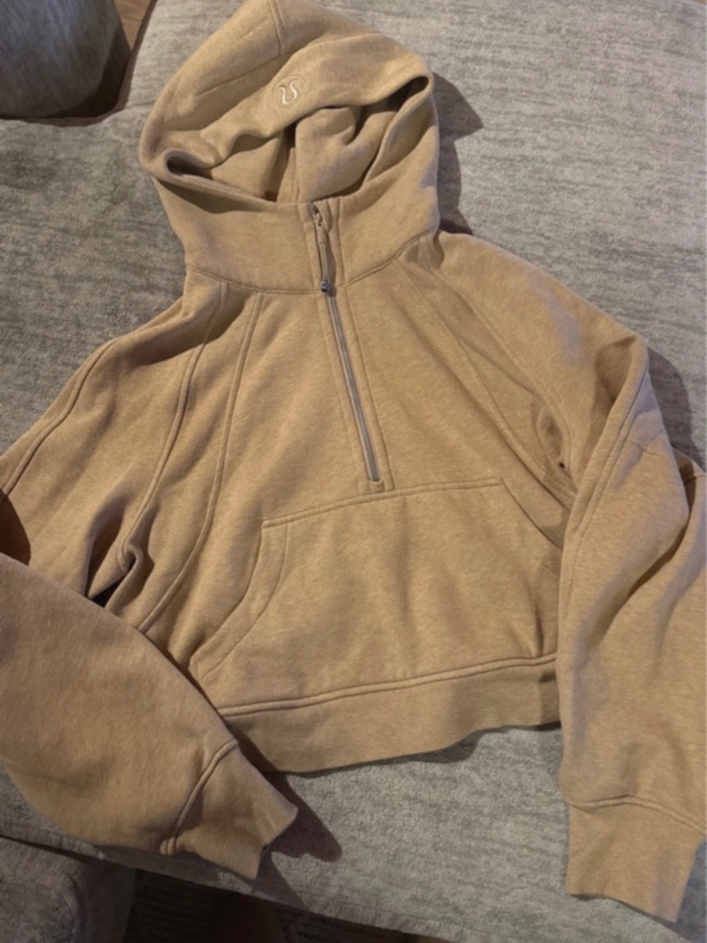 Scuba Oversized Half Zip Hoodie